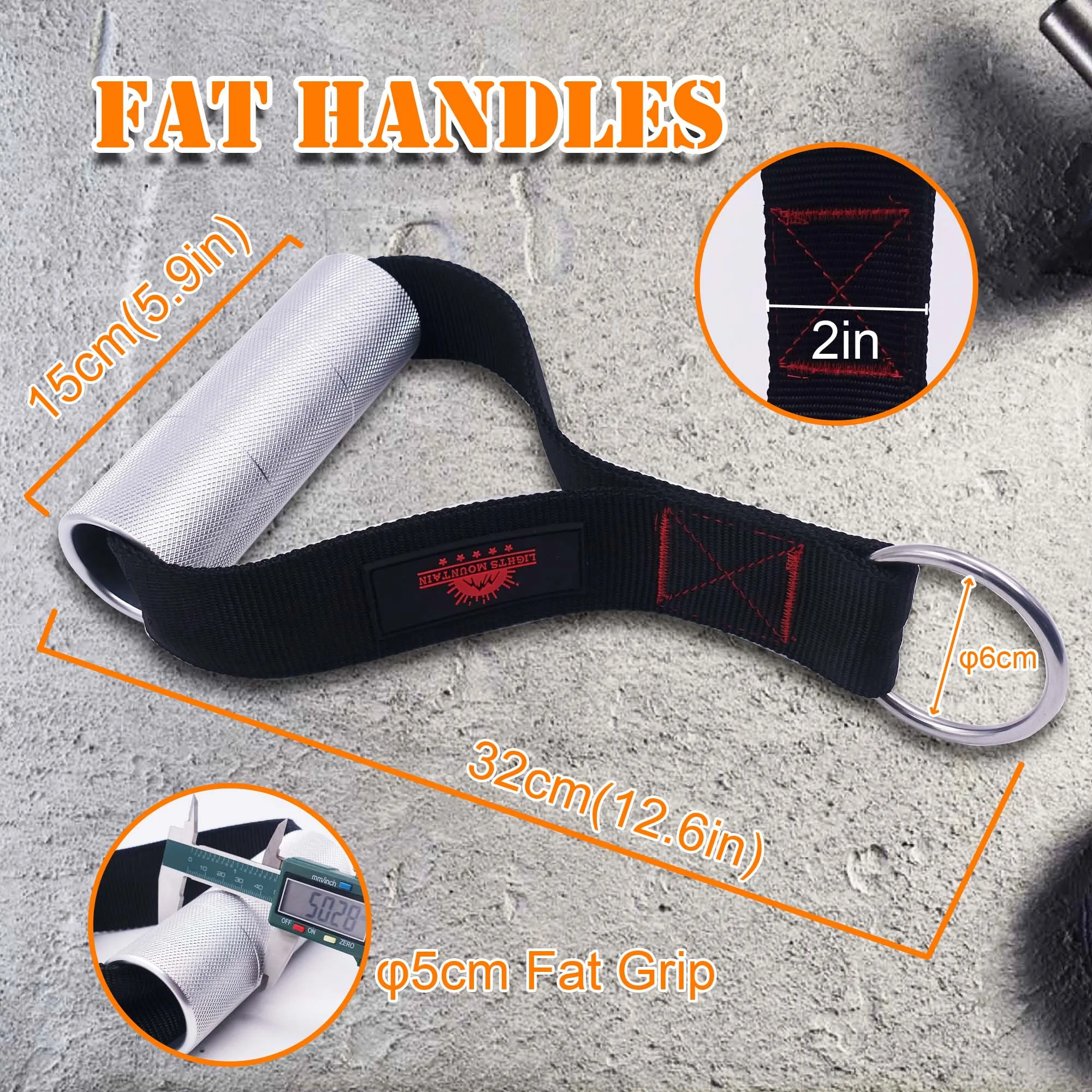 Gym Exercise Handles Fat Heavy Duty Grip Arm Wrestling Training for Cable Machine Attachment Wrist Forearm Workout Equipment