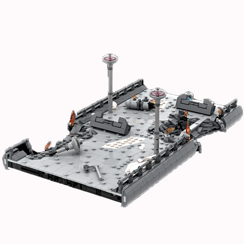 1007PCS Star Batter Mygeetose Bridge Scene Model Modular Combinable MOC DIY Education Model Building Blocks Birthday Toys Gift