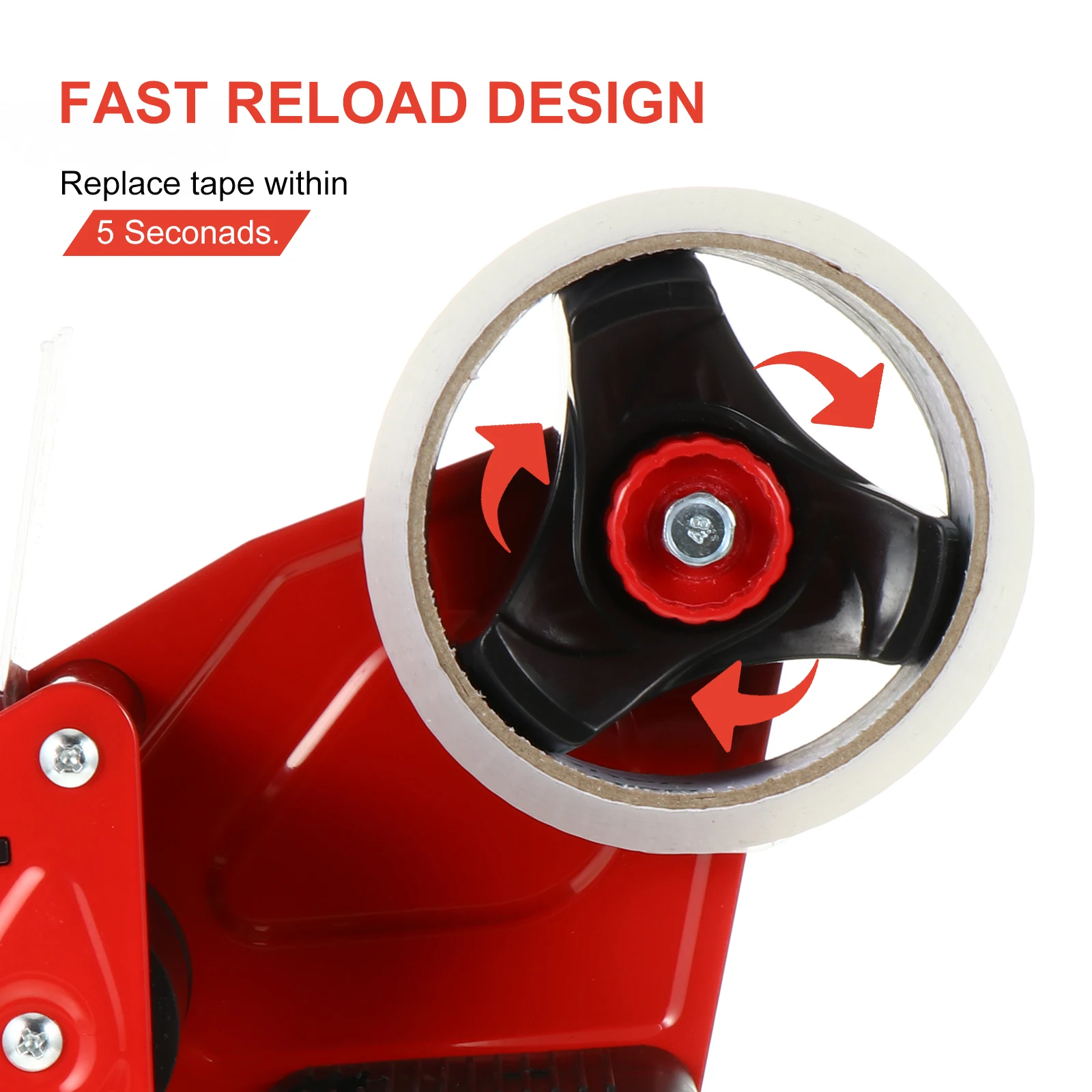 

H held Metal Dispenser Compact Lightweight Design for Packaging Long Lasting Tape Cutting Tool Gadgets