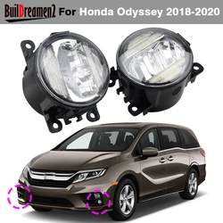 2 X 30W Car Left + Right LED Fog Light Accessories DRL Daytime Running Lamp H11 12V For Honda Odyssey 2018 2019 2020