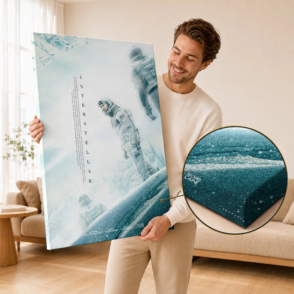 Interstellar Canvas Painting Poster Personalized Photo Retro Futuristic Movie Aesthetic Wall Art For Home Theater Collector Gift