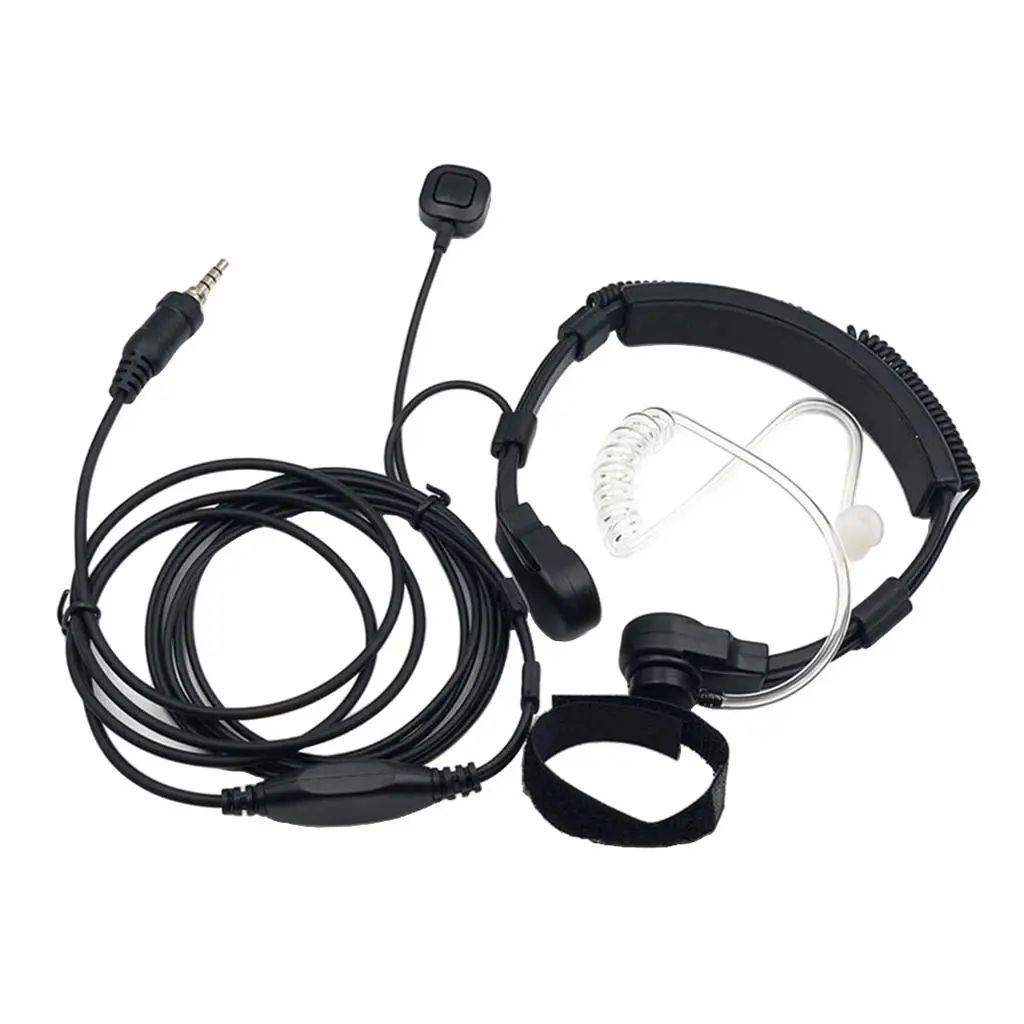 New Police Earpiece Headset Throat Mic Wired Earphone with Finger PTT for Security Surveillance Teams