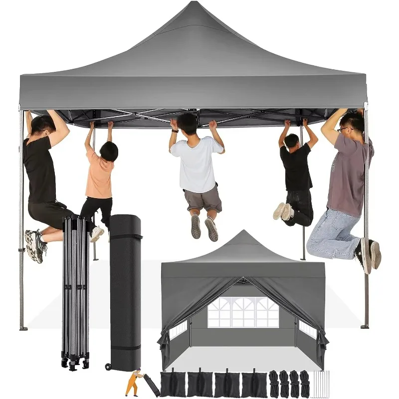 مظلة قابلة للطي 3x3 مظلة قابلة للطي خيمة تجارية خارجية ثقيلة Tenda Lipat خيمة مع شعار قماش الخيام للتخييم #1