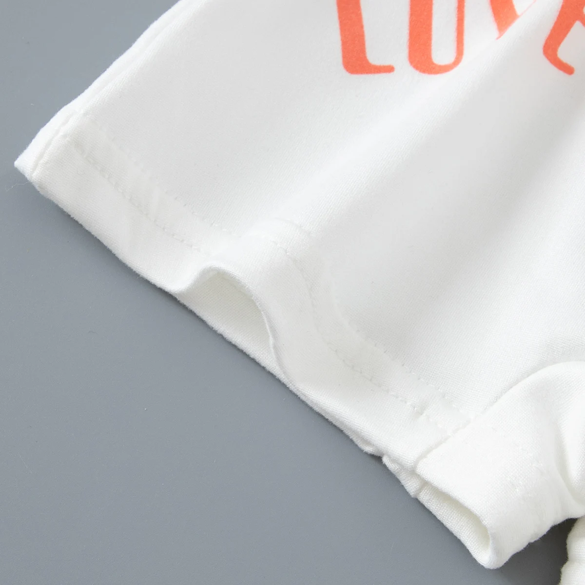5-teiliges Set süßer Unterwäsche für Mädchen für alle Jahreszeiten, bequeme Boxershorts mit Schleifendruck als Basis-Shorts für zu Hause. – Detail 10