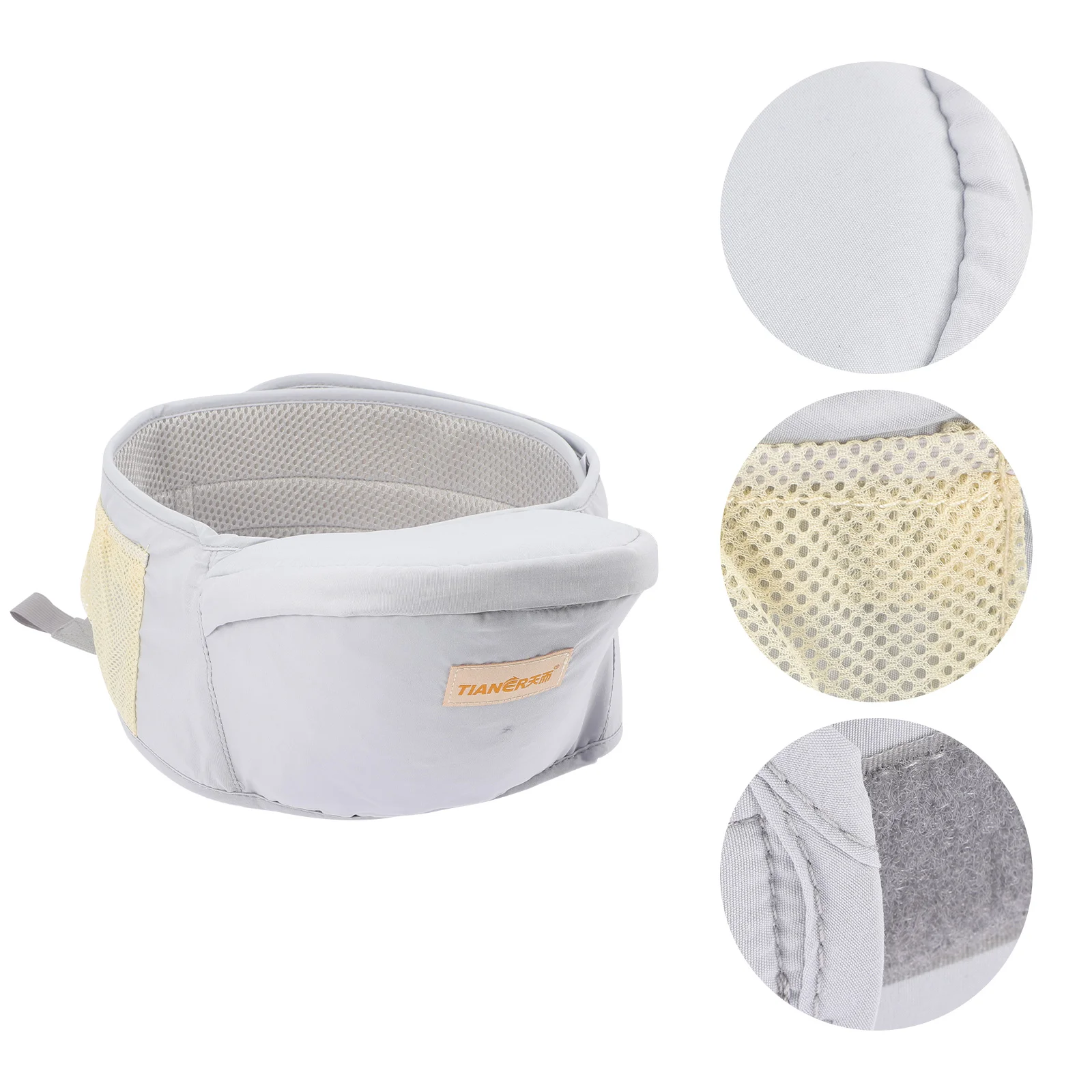 Ergonomischer Baby-Taillenhocker, Hüftträger, leichter Kleinkindsitz, 25–60 lbs, tragbar, für Neugeborene bis Kind, Komfortmaterial, Seite