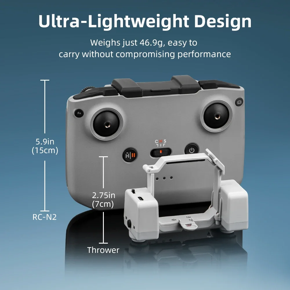 BRDRC Sistema Airdrop per DJI Mini 4 Pro Esca da pesca Fede nuziale Regalo Consegna Fotoensibile Lanciatore Drone Accessori