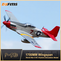 FMS 1700MM Wingspan P-51D Mustang Propeller RC Model Plane Aircraft Giant Scale Electric RC Plane Trainer For Intermediate