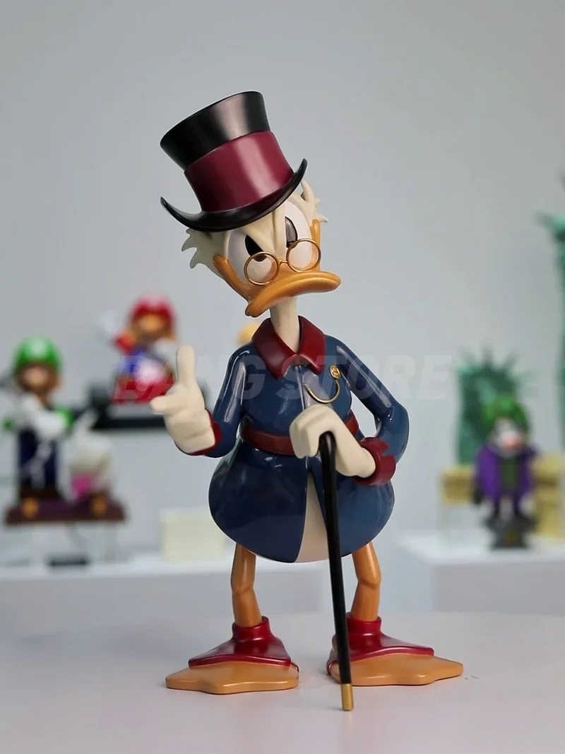 2023 Original Disney Scrooge Mcduck Action Figure Classic Retro  Series Donald Duck Figurines Collection Decor Model Statue Toy