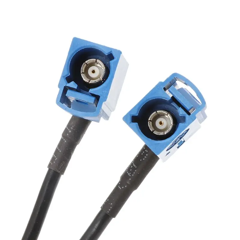 New Fakra C Male Plug To 2 x Fakra C Female Jack RG174 Y Type Splitter Combined Cable 50cm Pigtail Cable