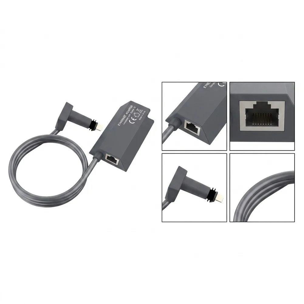 1pc For Starlink Ethernet Adapter For Gen 2 To For RJ45 Gigabit Ethernet Wired External Network Connection Adapter