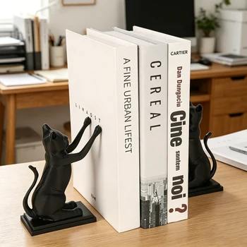 Black Cat Bookends 1