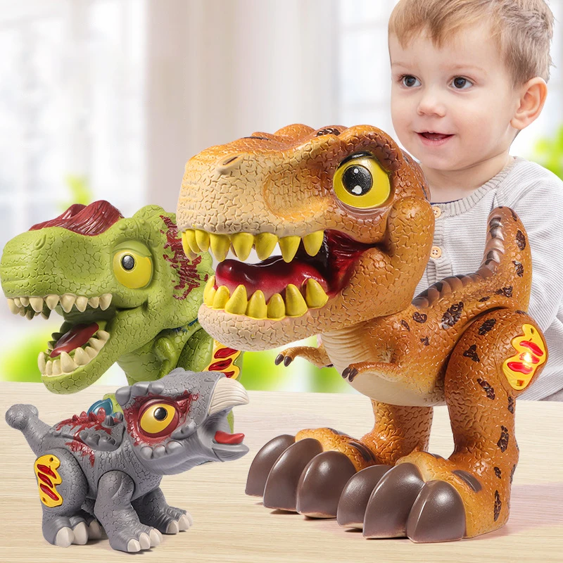 Cartoon Cute Dinosaur Toys Kids Funny Wacky Tyrannosaurus Rex Toy Children's Educational Creative Boys Holiday Birthday Gifts