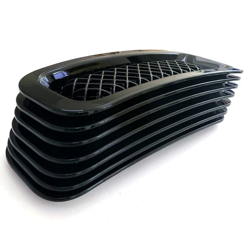 

9Pcs Front Grille Grill Mesh Grille Insert Kit + Style Headlight Lamp Cover Trim For Jeep Patriot 2011-2016