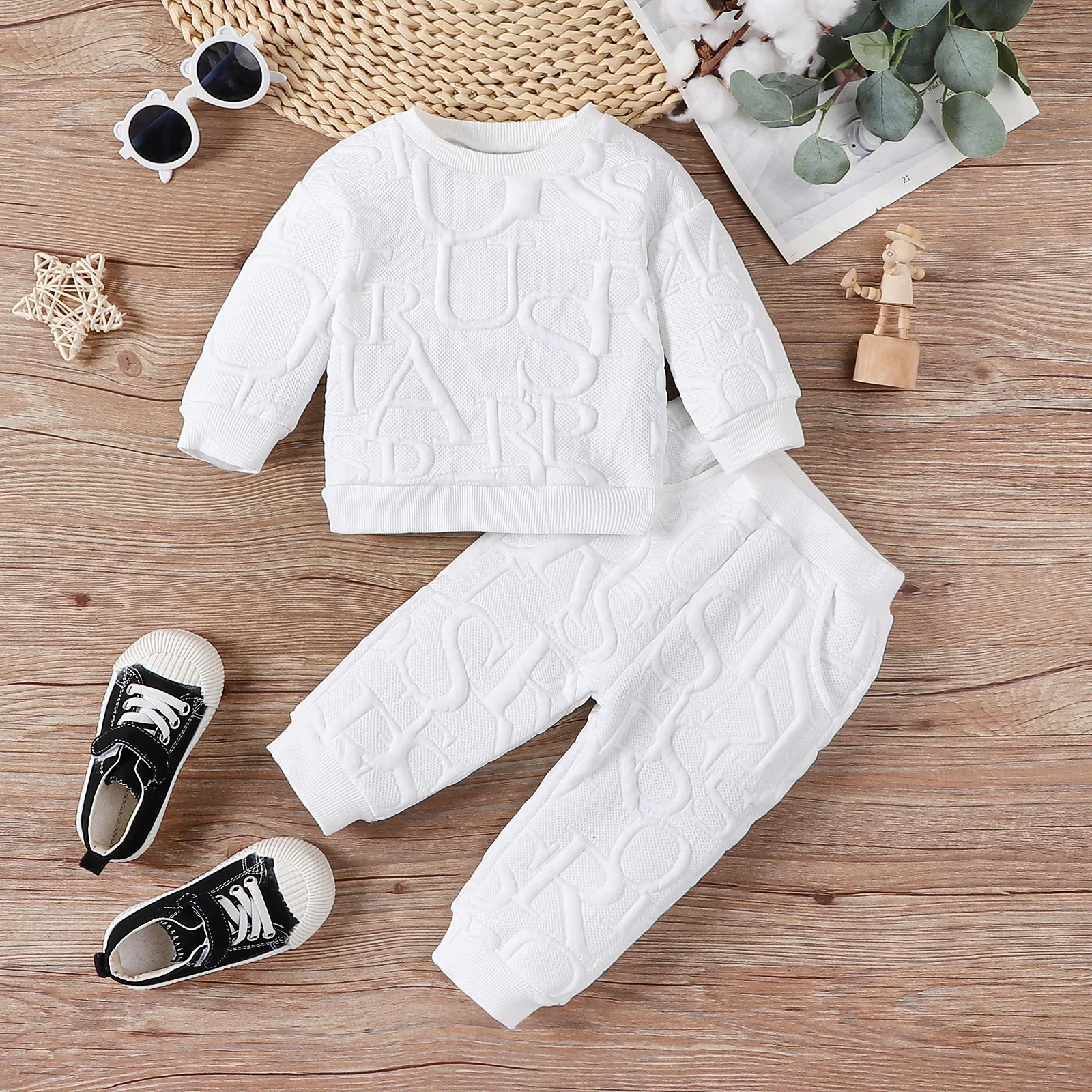 Baby Boys Clothes Spring Hoodie Set For Baby Girls Long Sleeved Casual Autumn Clothing Two-piece Set Kids Clothing