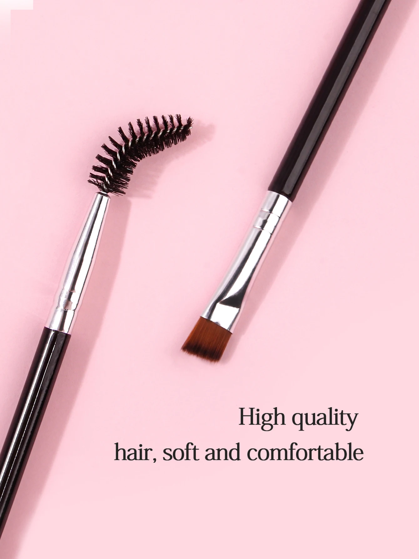 眉毛ブラシ角度付き眉毛コームプロフェッショナル美容メイクブラシまつげ眉毛ブラシブレンドメイクアップツール
