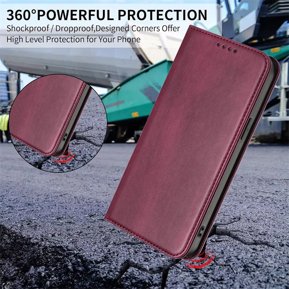Leder Magnetische Brieftaschenhülle für OnePlus Nord 5 4 3 2Lite 2 2T Nord CE5 CE3 CE2 Lite CE2 CE 5G Handyhülle – Detail 5