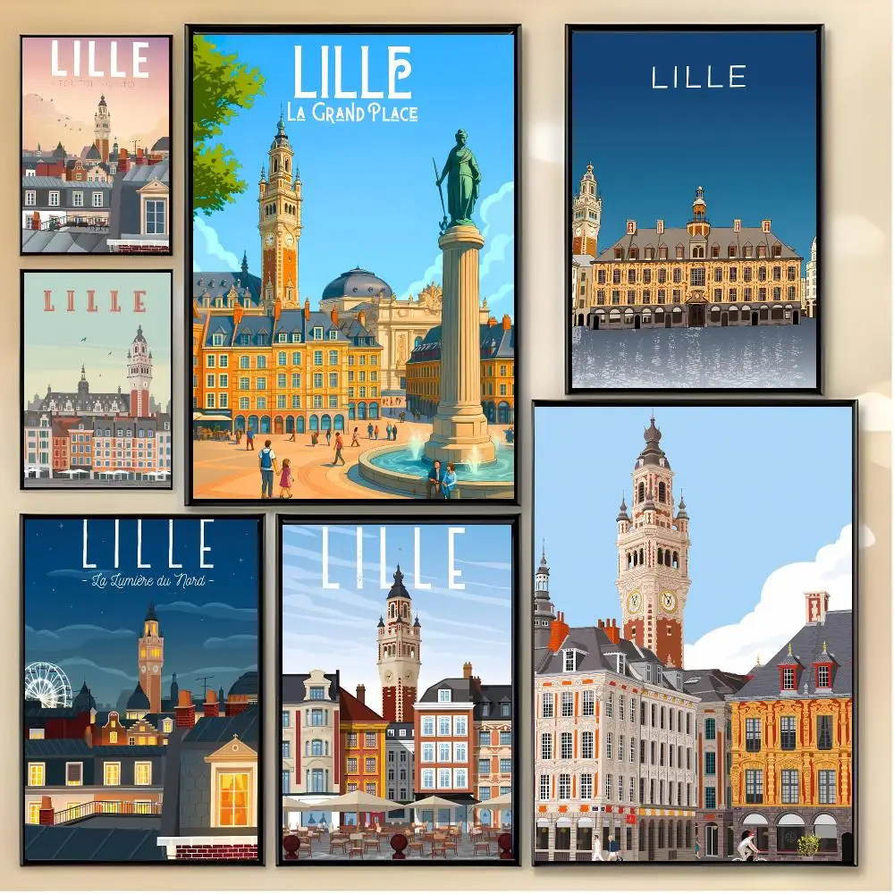 location city L-Lille Poster Unique Home Decoration Ideas & Stylish Interior Art
