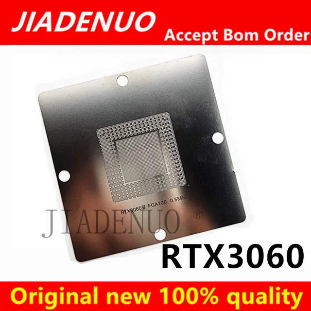 Ogrzewanie bezpośrednie 90*90 RTX3060 3060T GA106-875-A1 GA106-850-A1 GA106-150-KA-A1 GA106-300-A1 GA106-400-A1 GPU BGA 0.5MM Stencil