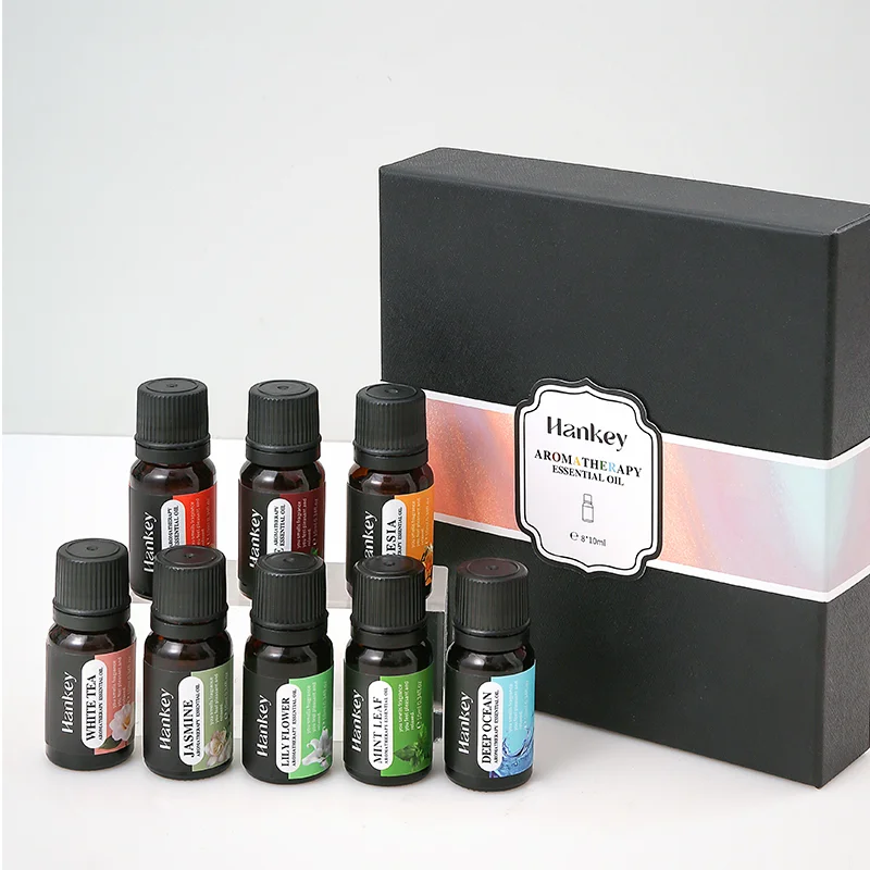 

6-Pack Essential Oils Set for Diffusers, Massage & DIY - Lavender, Eucalyptus, Peppermint, Tea Tree, Lemongrass, Orange - Aromat