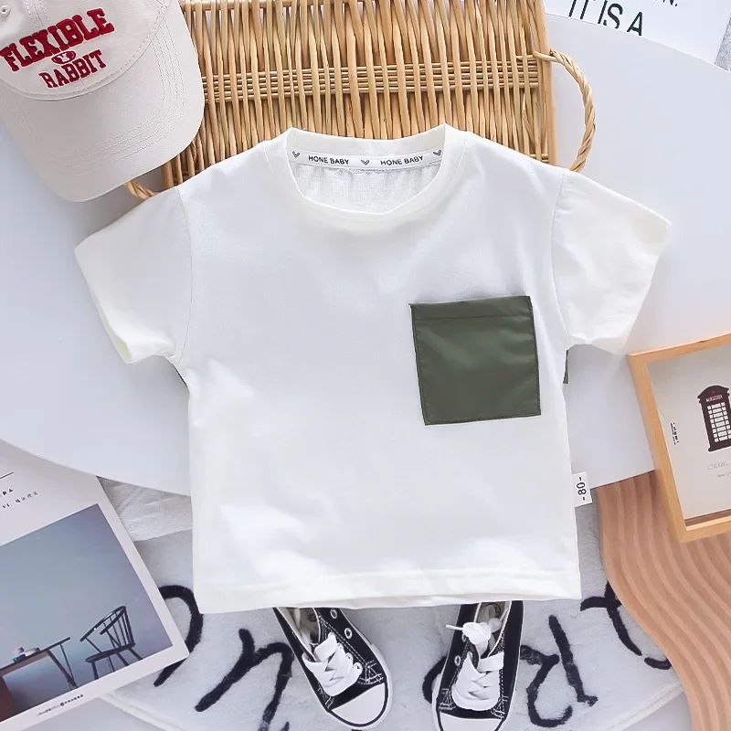New Summer Baby Boys Clothes Suit Children Short Sleeved T-Shirt Shorts 2Pcs/Sets Infant Casual Cartoon Costume Kids Tracksuits