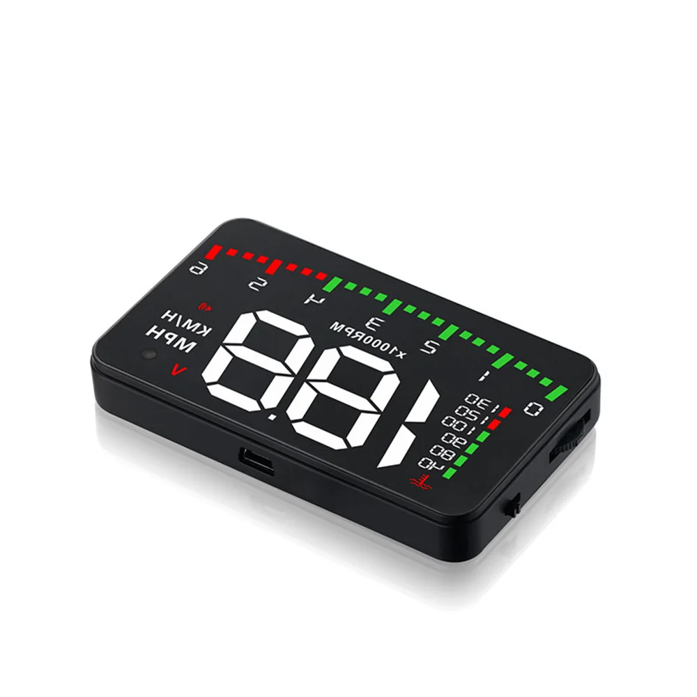 A900 OBD Head Up Display WIth Driving Speed Speed Bar Water Temperature Voltage Overspeed Alarm High Water Temperature Alarm