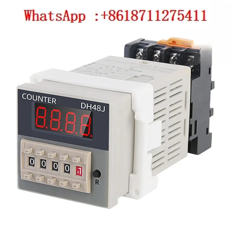 Intelligent Digital Display Counter DH48J-8 Short Circuit Count Power Failure Memory Infrared Counter Relay Punch