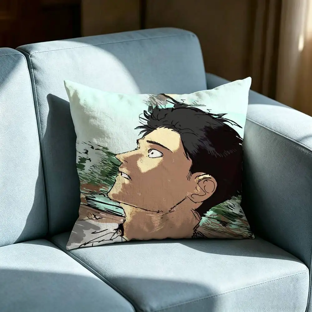 Anime 100 Meters Pillow cover Soft Microfiber Pillowcase Home Sofa Decor Surprise Decorative printed.