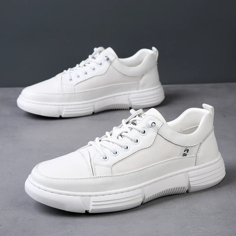 men white shoes Leather brand Men casual sneakers Luxury Rubber Casual Men Shoes outdoor breathabl Flats Driving Shoes Men flats