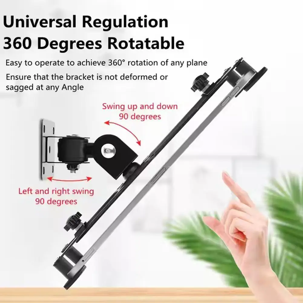 Aluminum Alloy Adjustable Joint Rocker Arm Can Hover Freely Flexible Angle Tablet Stand Wall Holder Tablet Wall Fixed