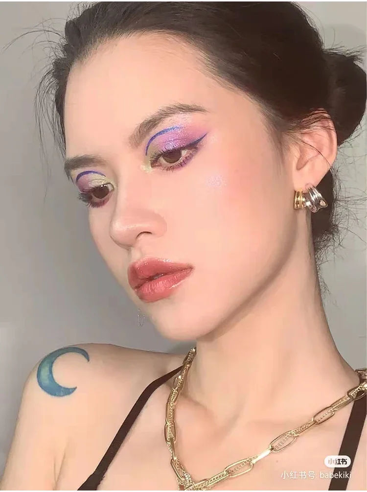 KALEIDOS Chameleon Eyeshadow Palette Smoky Eyes Makeup Glitter Shimmer Long Lasting Punk Style Eyeshadow Rare K-Beauty Cosmetics