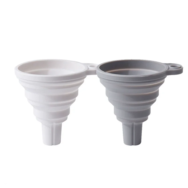 Portable Collapsible Silicone Funnel Foldable Mini Funnel for Liquid Oil Powder Transfer Kitchen Bottle Filling Gadget ﻿ image 6