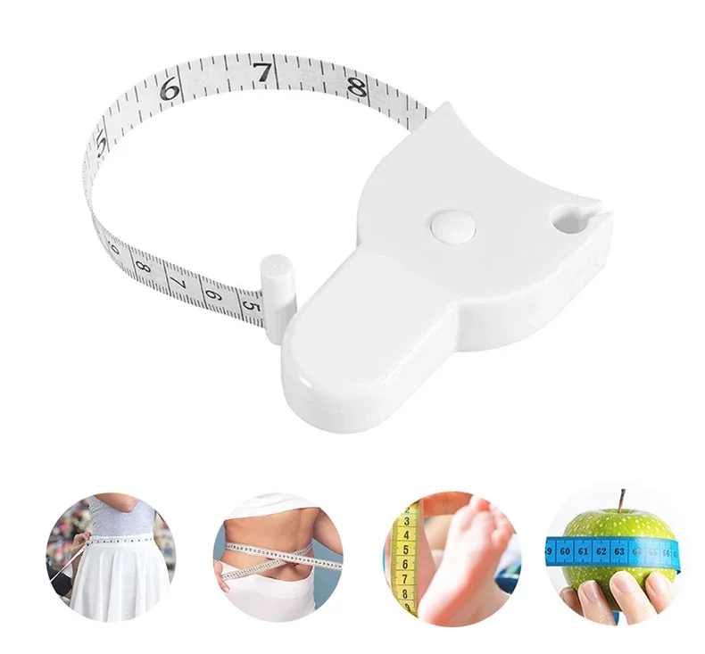 150cm Measuring Tape Caliper For Fitness Accurate Tool Retractable Ruler Body Fat Weight Loss Measure Gauging Tool