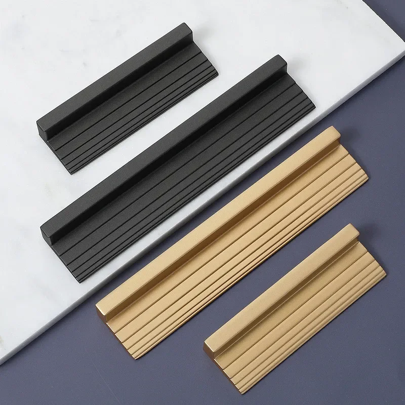 Modern Gold Handle Creative Kitchen Wine Cabinet Drawer Knob Gray Wardrobe Furniture Door Handle Home Decoration