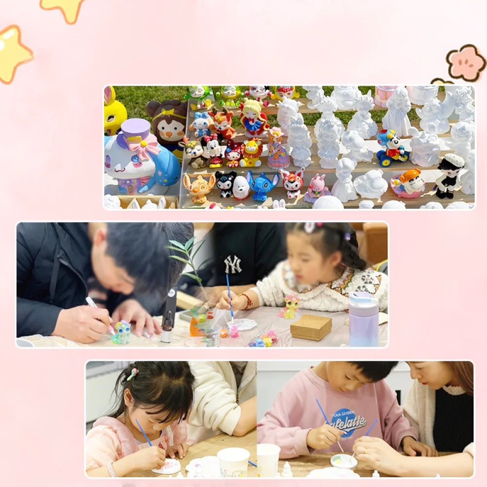 Creative 3D Plaster Car Craft Set DIY Painting Activity For Kids Educational Toy Artistic Development Gift Desktop Decor