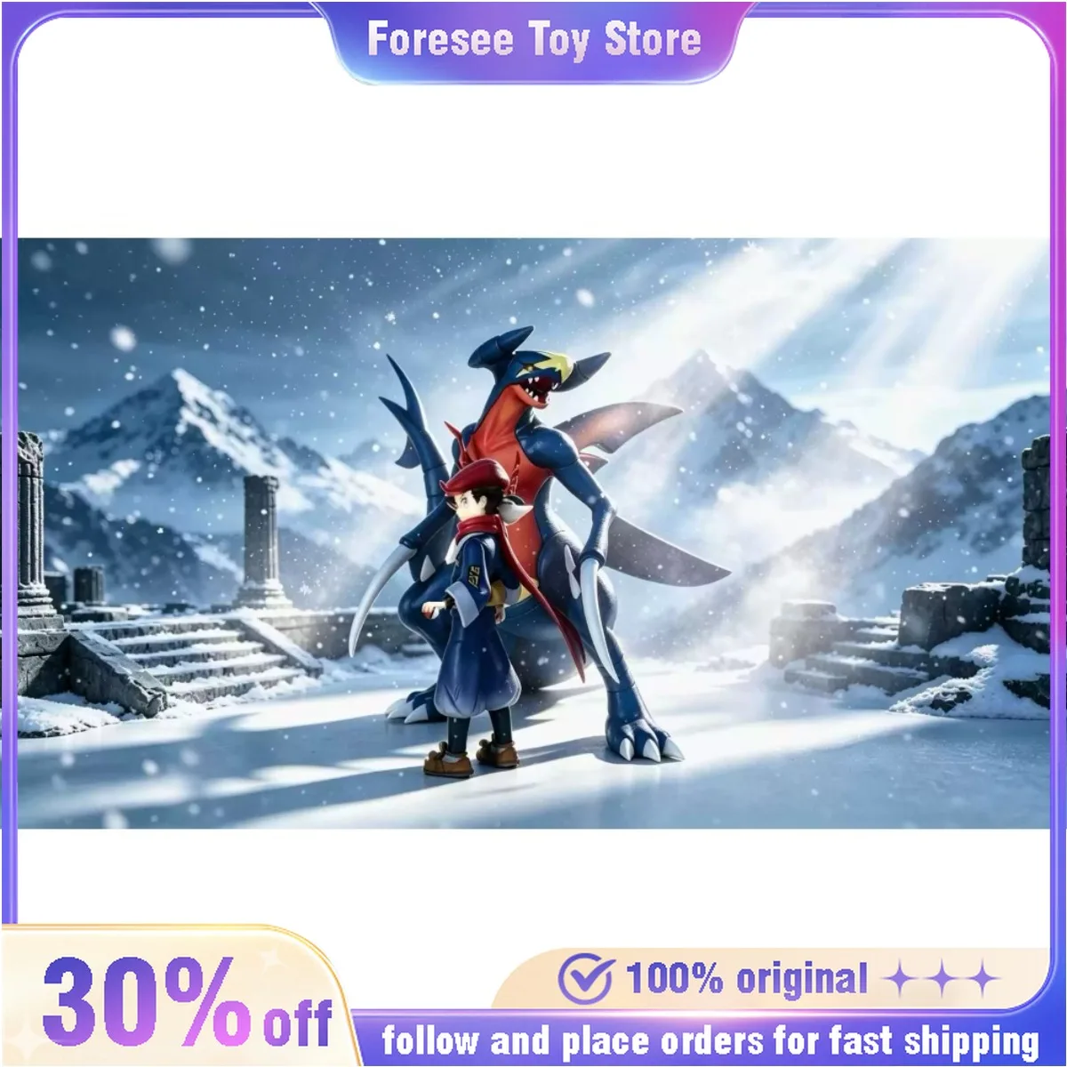 In Stock 10cm PVC BKM Pet Elf Anime Doll Desktop Case Car Ornament Mega Super Fierce Bite Land Shark Brand New Handmade