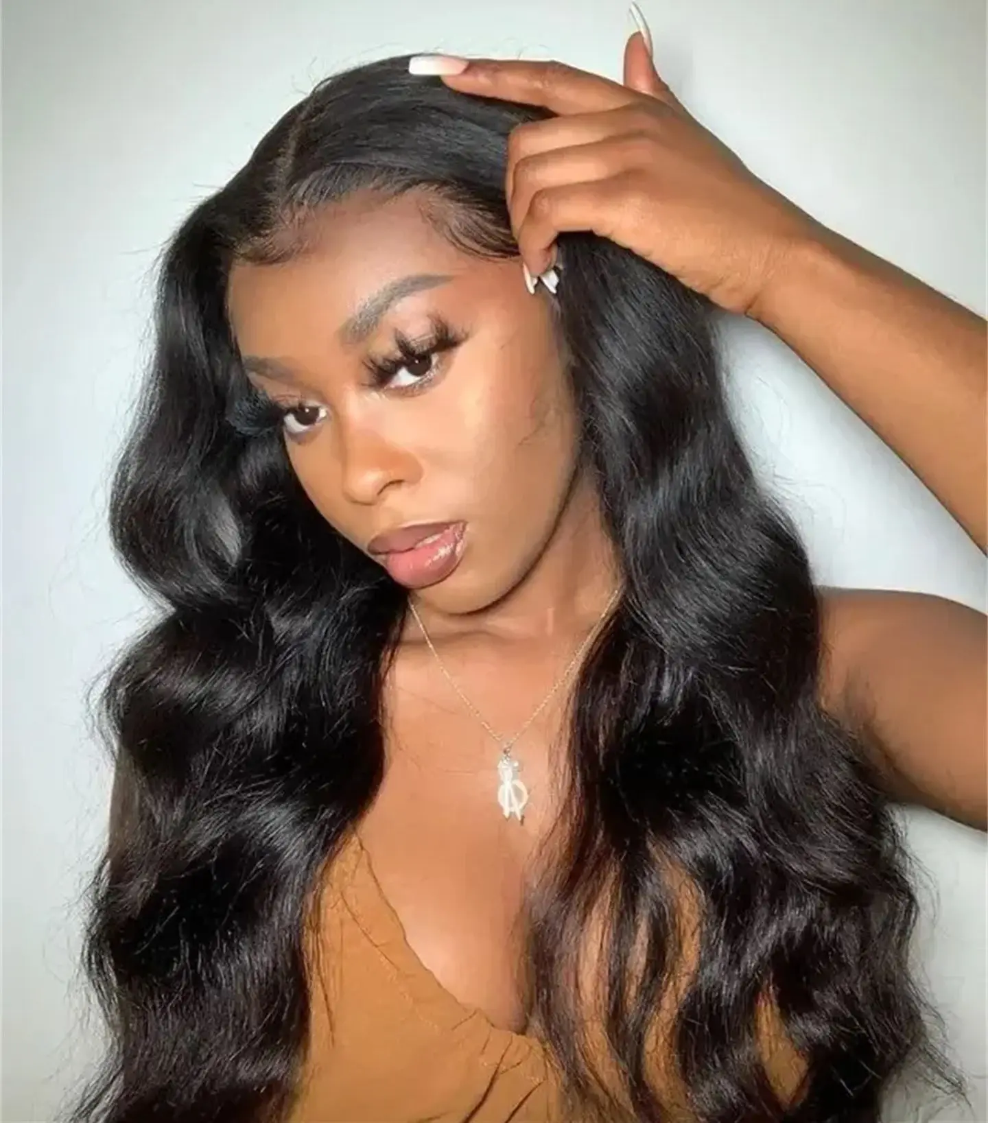 

Body Wave 13x4 13x6 HD Lace Frontal Wigs Human Hair 40 Inch 300 High Density Brazilian Body Wave Lace Front Wig For Black Women