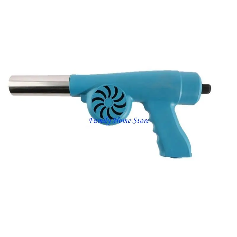 

P0UF Barbecue Air Blower Compact BBQ Blower Fan with USB Cable 2 Air Duct for Picnic