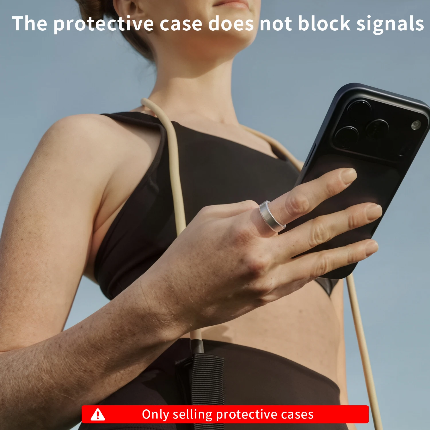 Silicone Elastic Ring Cover for Oura Ring 5 Outside Workout Shockproof Smart Ring Skin Case Scratch Resistant Case
