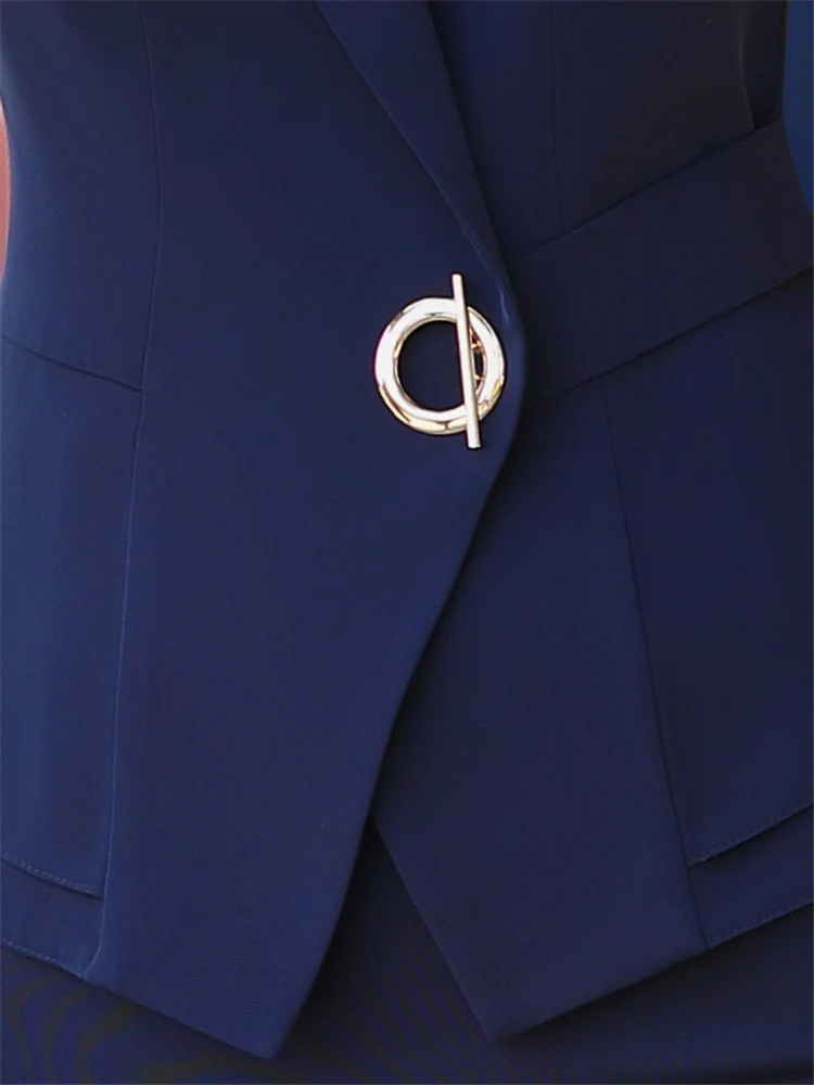 Letni dwuczęściowy zestaw damski garnitury z krótkim rękawem i Mini spódniczka elegancka elegancka elegancka dama 2-częściowy zestaw damski zestawy