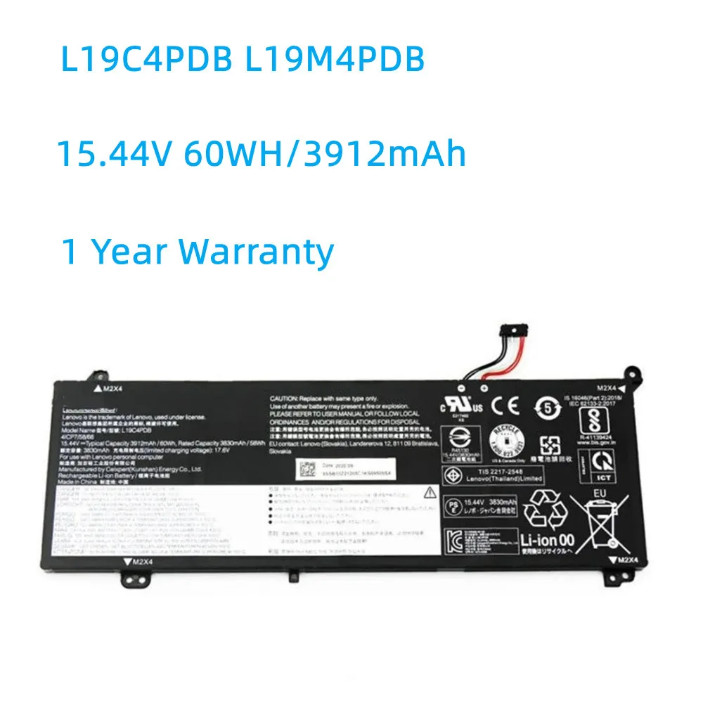 L19C4PDB Laptop Battery For Lenovo ThinkBook 14s Yoga ITL,ThinkBook 14 15 G2 G3 ITL ARE ACL Sereis 15.44v 3912mAh