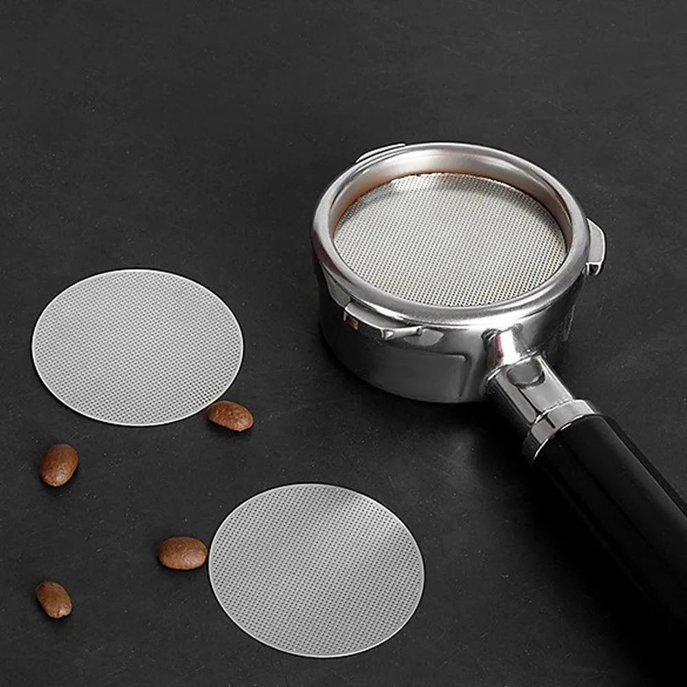 0.2mm Espresso Puck Screen 51/53/58.5mm Stainless Steel Coffee Filter Mesh For Portafilter Espresso Machine Barista Tool