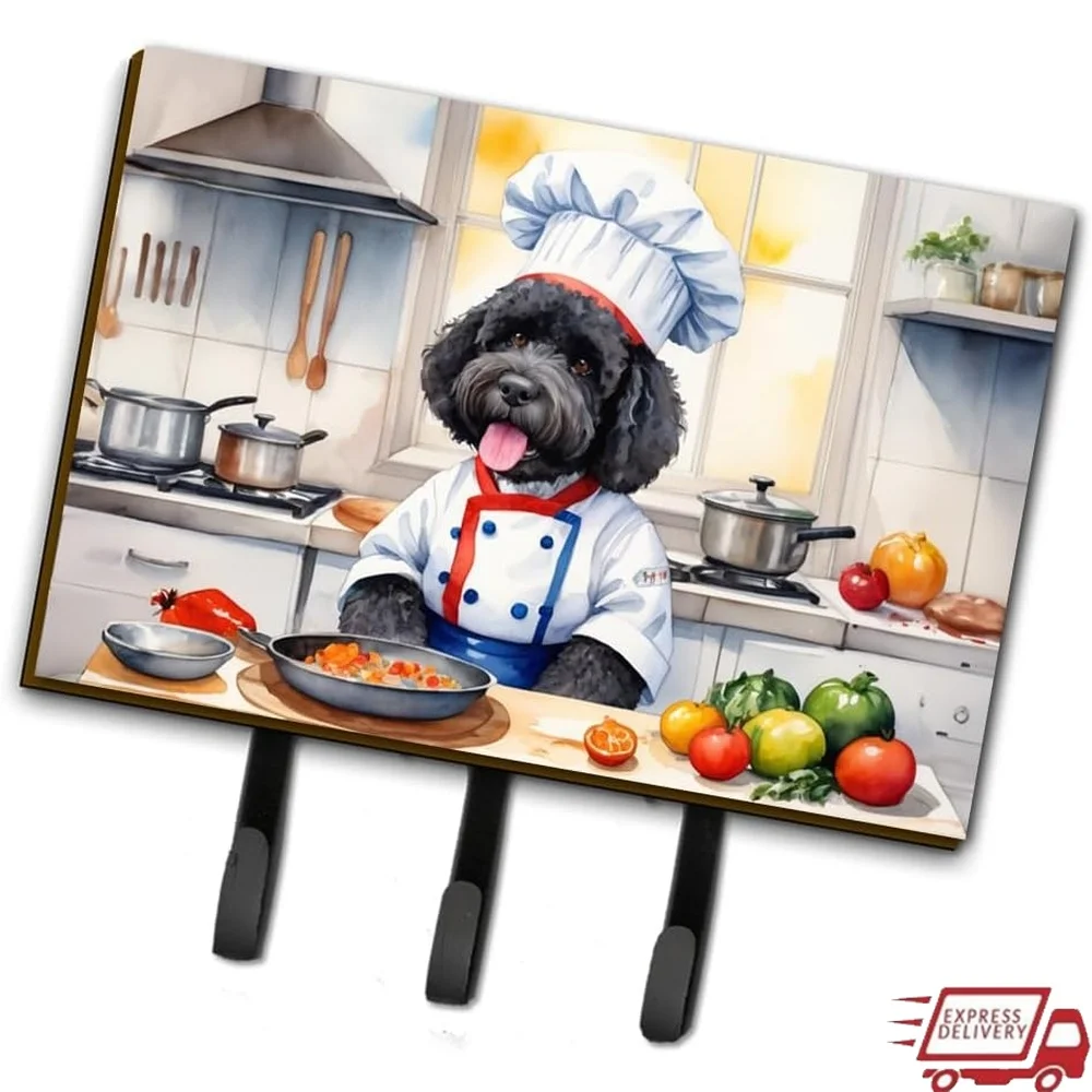 

Durable Portuguese Water Dog Leash Holder Wall Hooks Key Hooks Coat Rack Easy Mounting Home Organization Gift