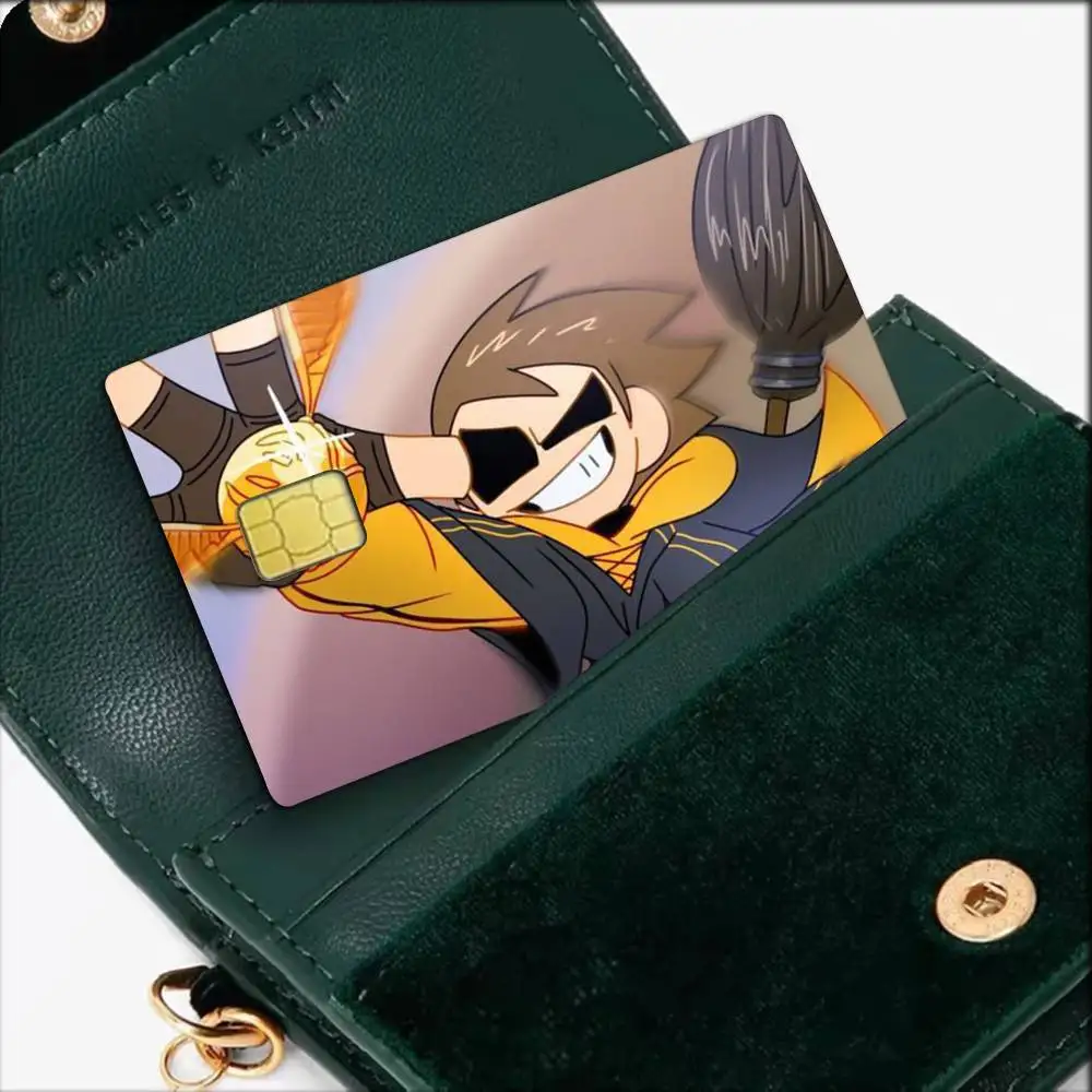 Funny E-Eddsworld T-Tom  Waterproof Film Skin Cover Credit Card Stickers Debit Front Bank Bus Pass