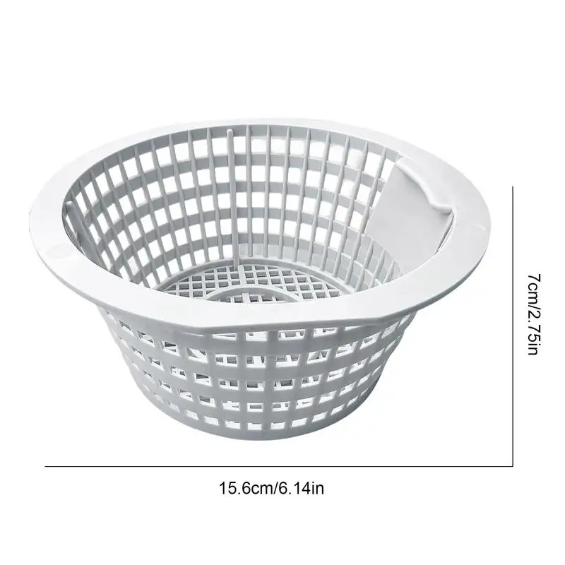 Ground Skimmer Basket Dense Mesh Structure Resin Pool Skimmer Bucket UV-resistant Outdoor Pool Filter Basket High-Capacity