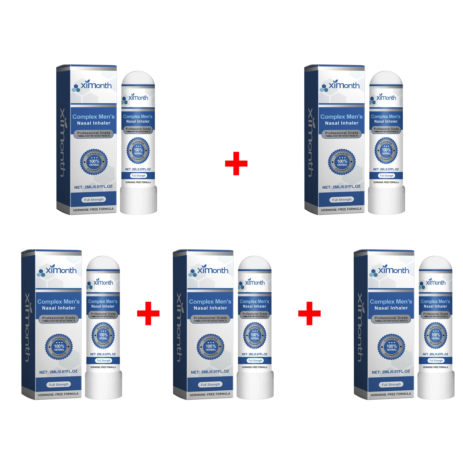Double Nasal Inhaler for Male Energy Enhancement Relieve Fatigue Stress Boost Endurance Delay Ejaculation Refreshing Nose Stick