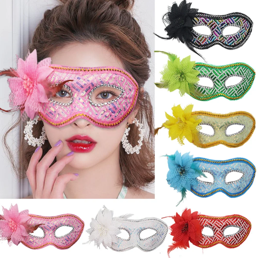 Mascarade carnaval fête demi-masques Cosplay Sexy paillettes yeux masque Cosplay bal accessoires discothèque masque Costume pour les femmes