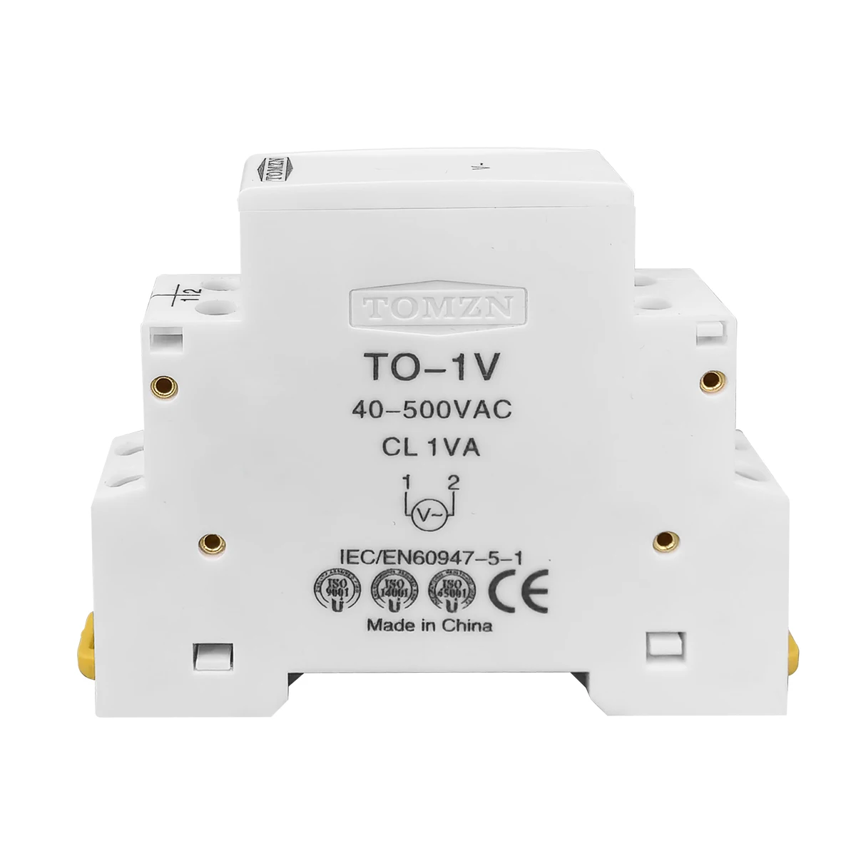 Din Rail Single Phase Voltage Meter Ac 40-500V Mini Modular Voltmeter Gauge Indicator LED Digital Display 110V 230V TOMZN