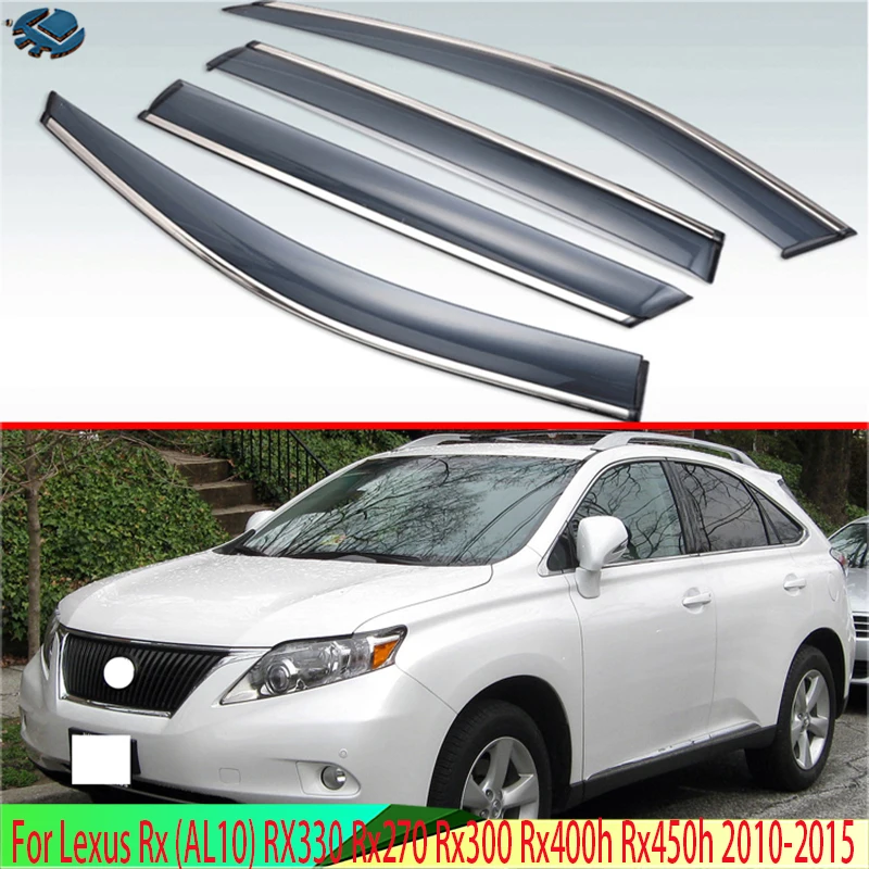 For Lexus Rx (AL10) RX330 Rx270 Rx300 Rx400h Rx450h 2010-2015 Plastic Car Window Visors Rain Sun Visor Shield Cove Accessories