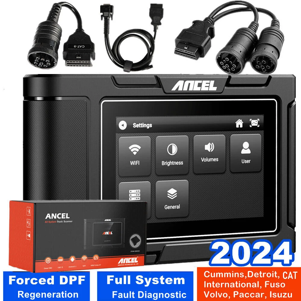 

ANCEL HD3300 Heavy Duty Truck Scanner OBD2 D.PF Oil Reset for Cummins for FUSO for ISUZU for MaxxForce for Volvo