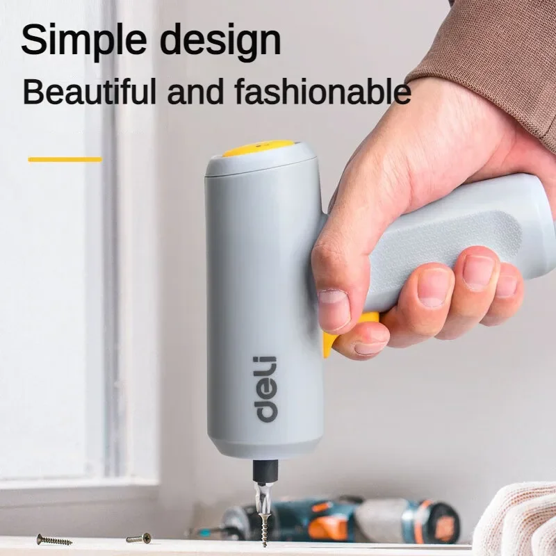 

Deli 3.6V drill Mini Electric Screwdriver Intelligent Cordless Hand Electric Drill Rechargeable Lithium Battery Power Tool